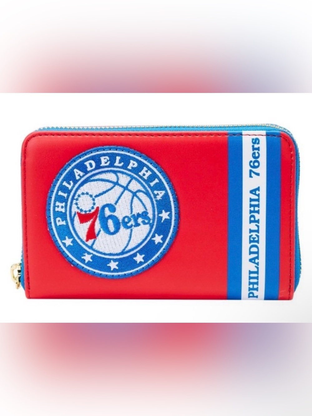 Philadelphia 76ers Red & Blue Zip Loungefly Wallet